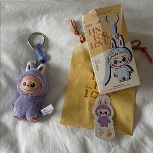 POP MART pin for love Labubu Purple “?”